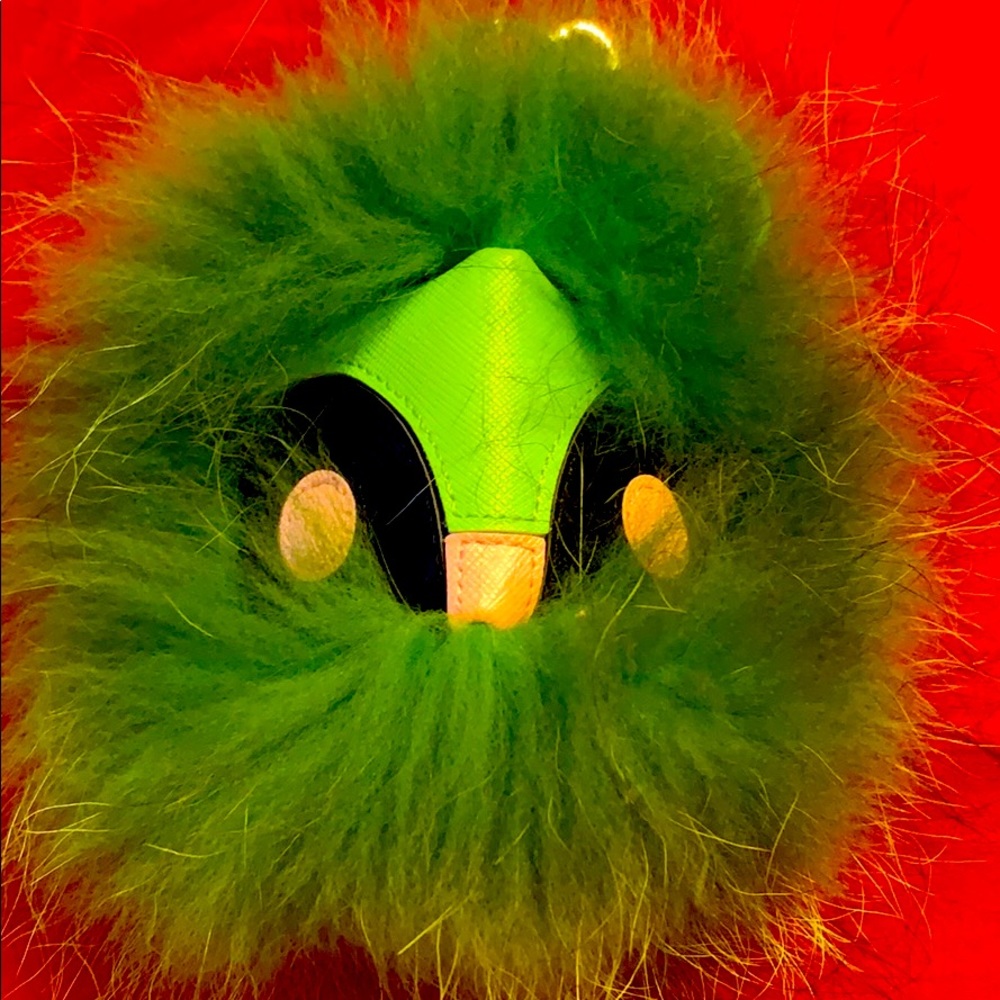 monster green key chain